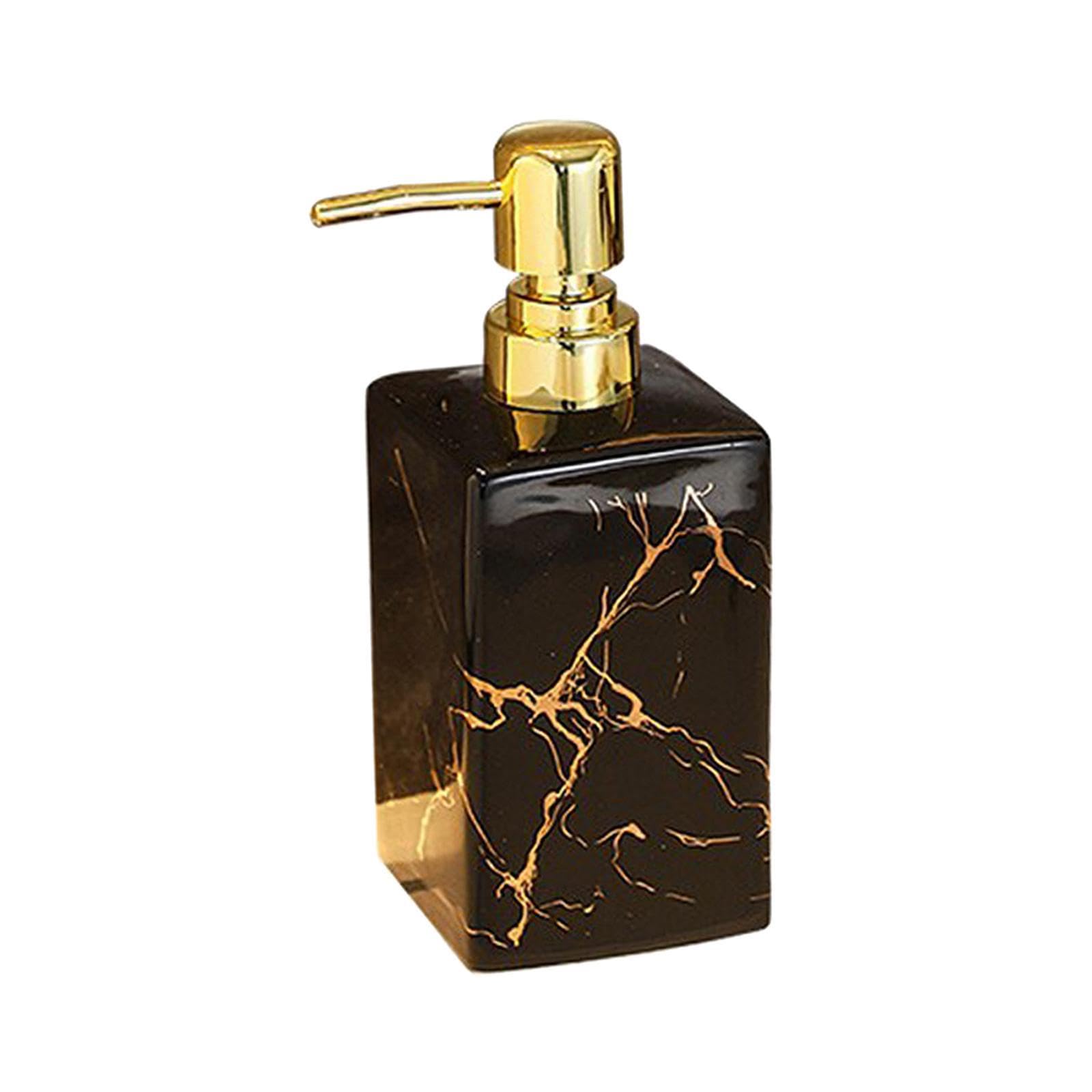 CYDZSRA Multi Purpose Soap Dispenser Hand Pump Lotion Dispenser Ceramic 500ml Exceptional Bathroom Accessory Kitchen 500ml Simple Soap Dish Jar Foam Container Refill