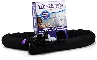 NOGGLE The Kids Personal Air Conditioning System to Keep Them Cool in The Back Seat - 6ft, Black Ice