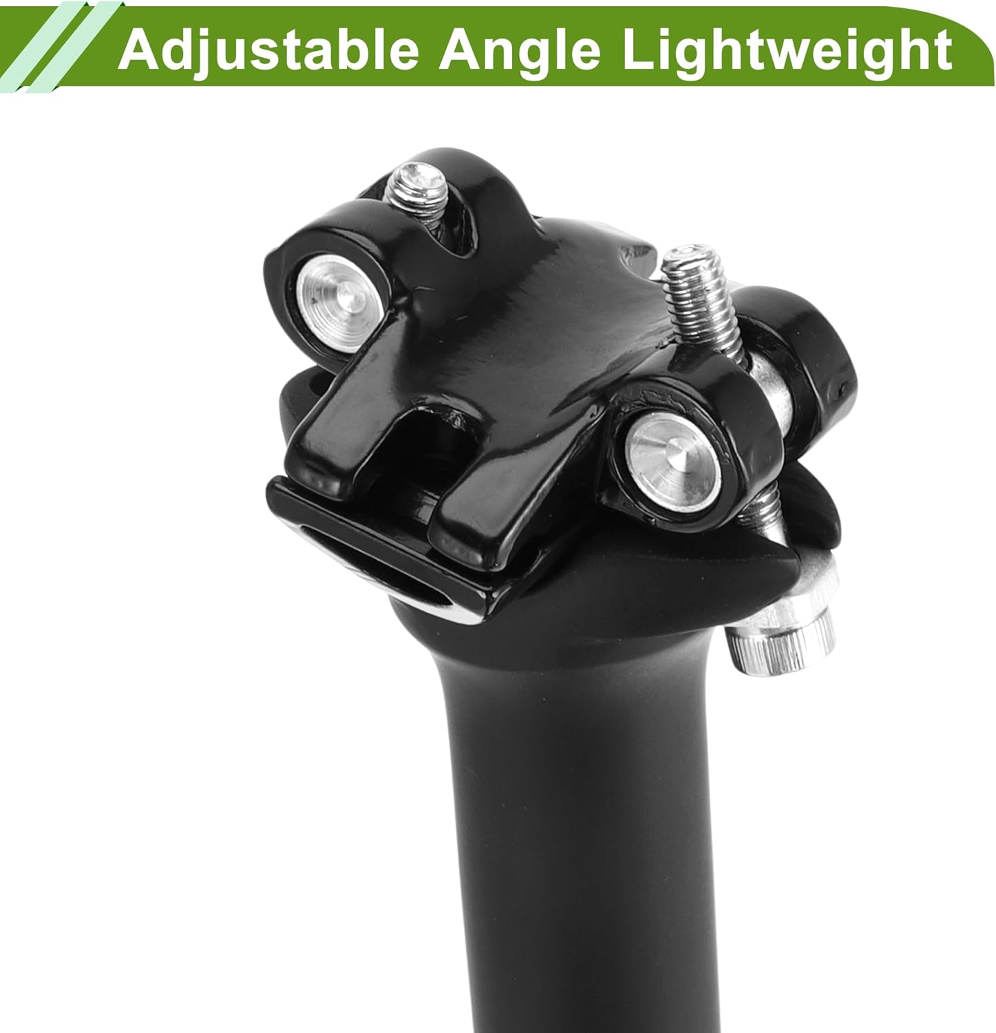 Universal 25.4x300mm Matte Black Bike Seat Posts Adjustable Angle Lightweight Bike Saddle Post Seat Tube Carbon Fiber 1 Pc