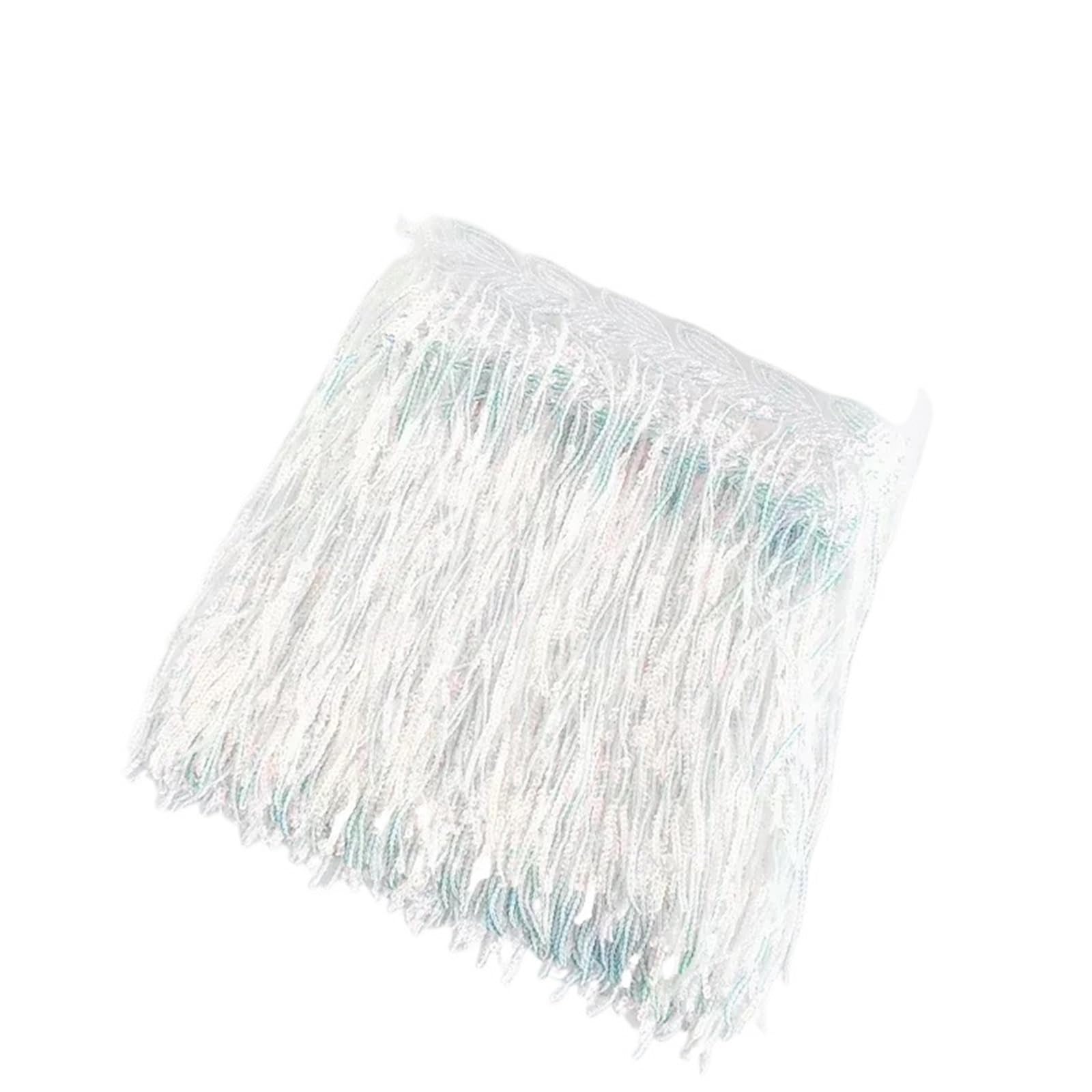 Tassel Fringe Trim 18cm Sequin Fringe Trim Tassel Glitter Lace Fringes For Dance Clothes Dresses Decorative DIY Sewing Accessories(Color20,1Yard)