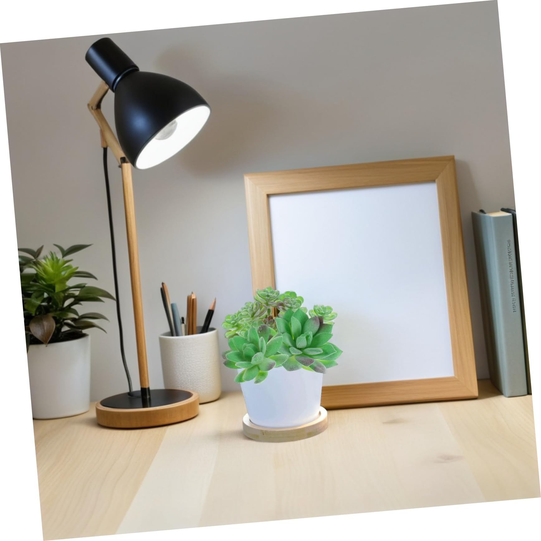 Suculentas Artificiales Mini 15 Piezas Plástico PVC Verde