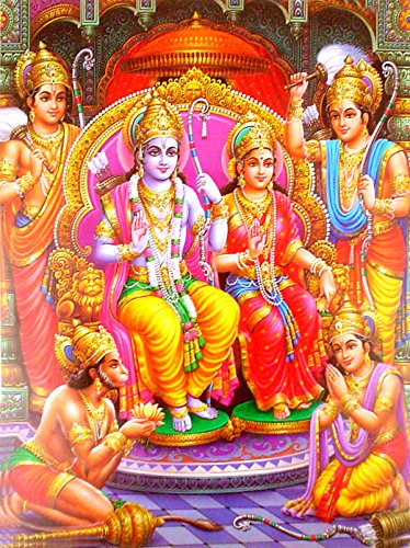 Crafts of India Ram darbar poster-reprint on paper-(20X16 inches)