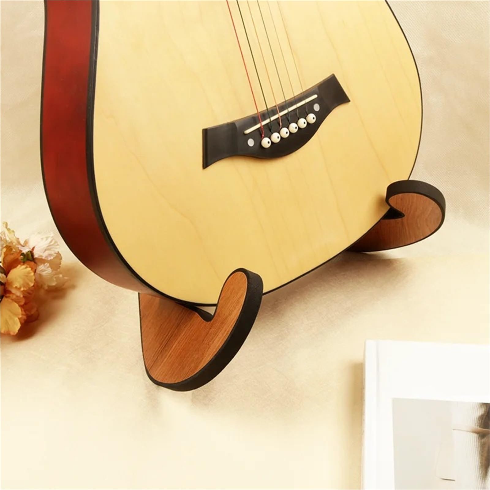 supporto chitarra Wooden Guitar Stand X-shaped Frame | Detachable Non-Slip Guitar Stand Holder Floor for Acoustic Electric Classical Bass Guitars