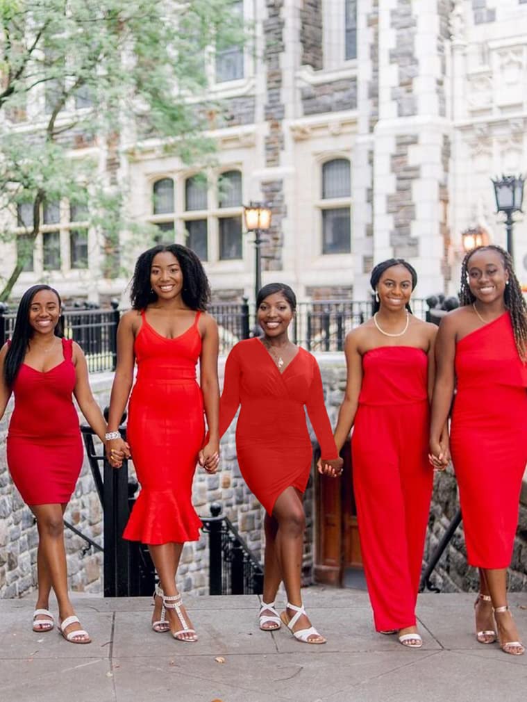 ZileZile Women's Sexy Bodycon Long Sleeve Ruched Deep V Neck Wrap Club Mini Dress