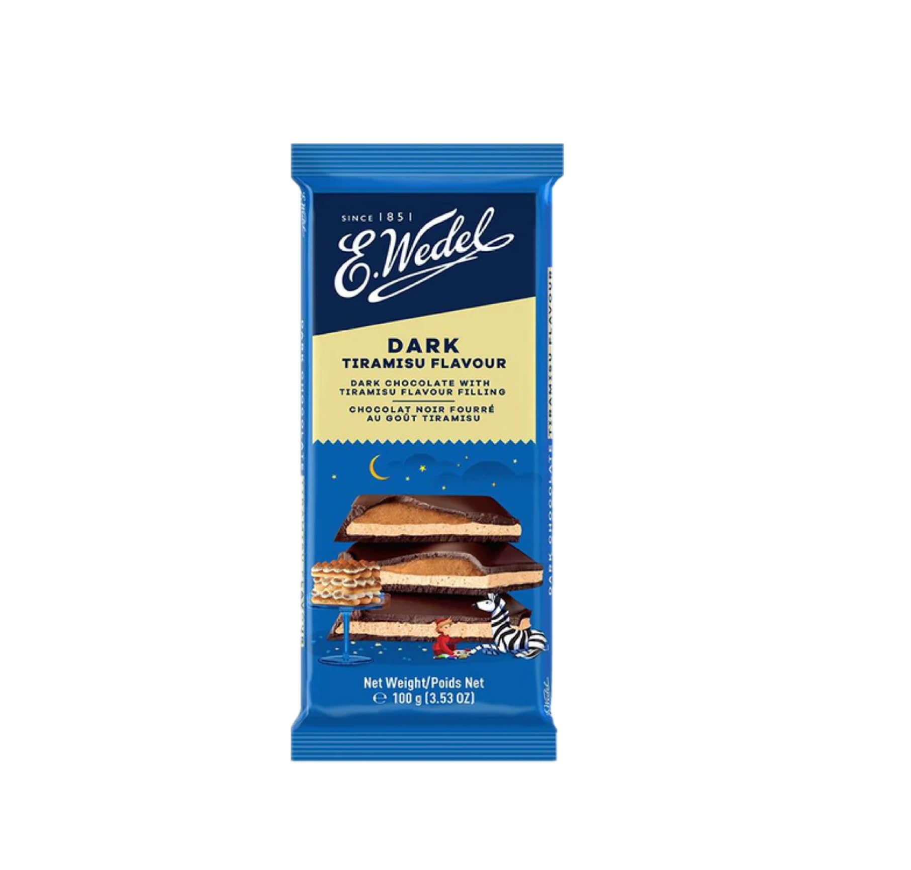 Wedel Chocolate Bar, Sweet Milk Chocolate for Gifting and Sharing, Imported from Poland (Dark Chocolate With Tiramisu Filling Bar 100g, Pack of 1) (B0D9HJMZHH) Amazon Price History, Amazon Price Tracker