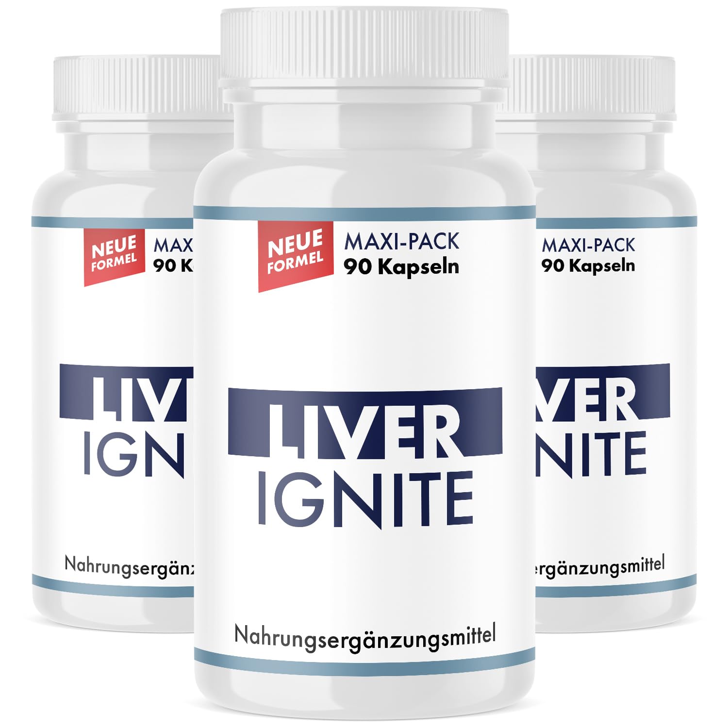 Liver Ignite Kapseln | Qualität für Männer und Frauen | Maxi Pack - 90 Kapseln pro Dose (3)