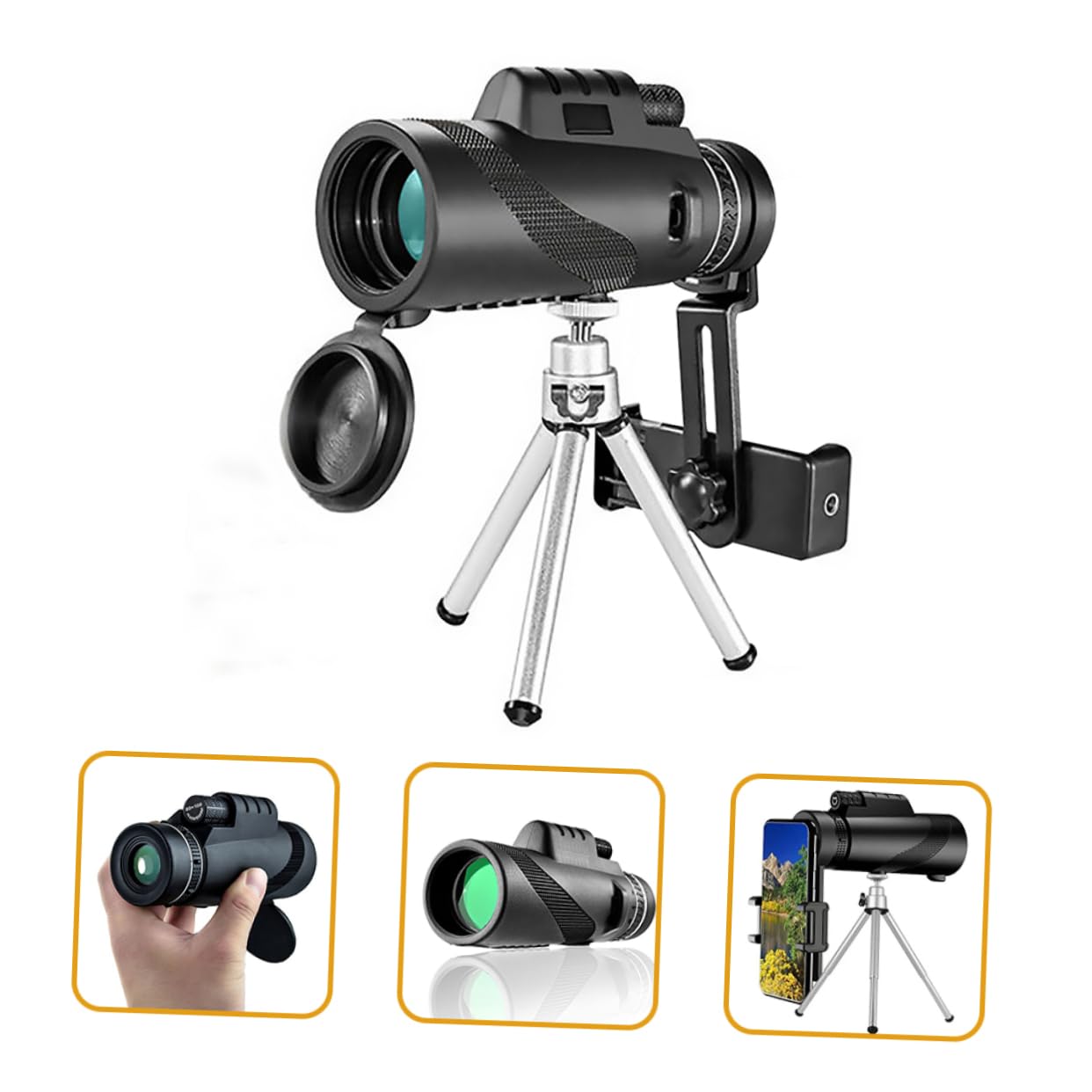 Monoculare Portatile 80x100 in Abs per Birdwatching e Concerti