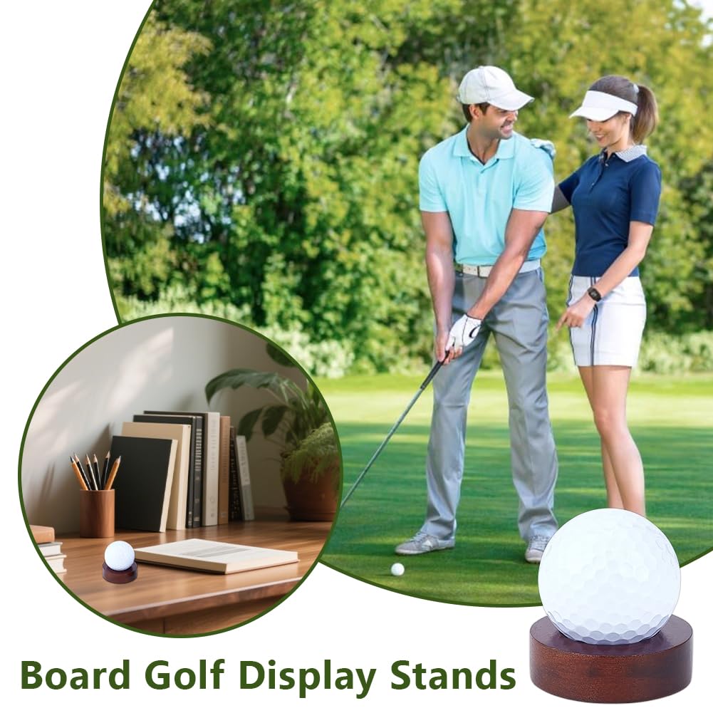 OLYCRAFT 8pcs ballon de Golf en bois présentoir 5cm bois de pin support d’affichage pour balles de Golf support de ballon de Golf unique pour Collection de souvenirs de sport décor de bureau