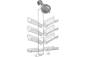 iDesign Silver Verona Split Shower Caddy