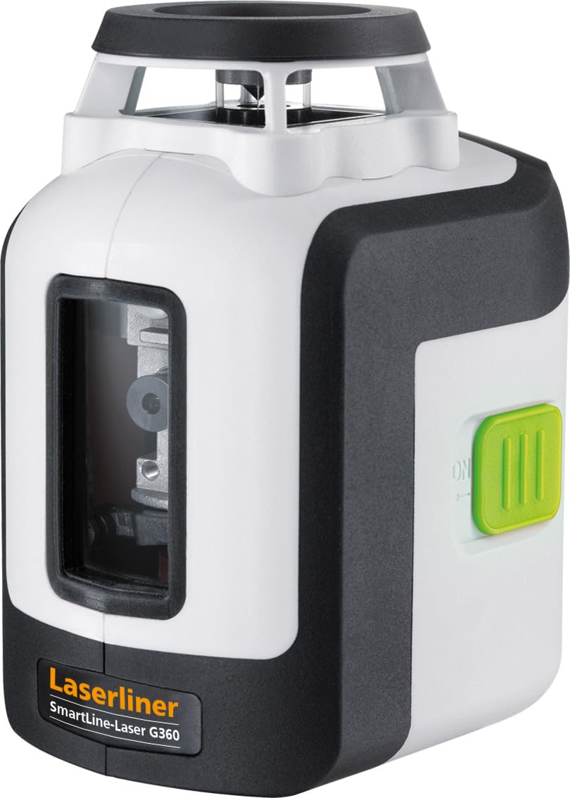 Laserliner Laser de Lignes 360° SmartLine G360 Vert | Trépied de 150 cm, Usage Intérieur et Extérieur, Récepteur Portable, Portée de 40 m, Lignes Croisées