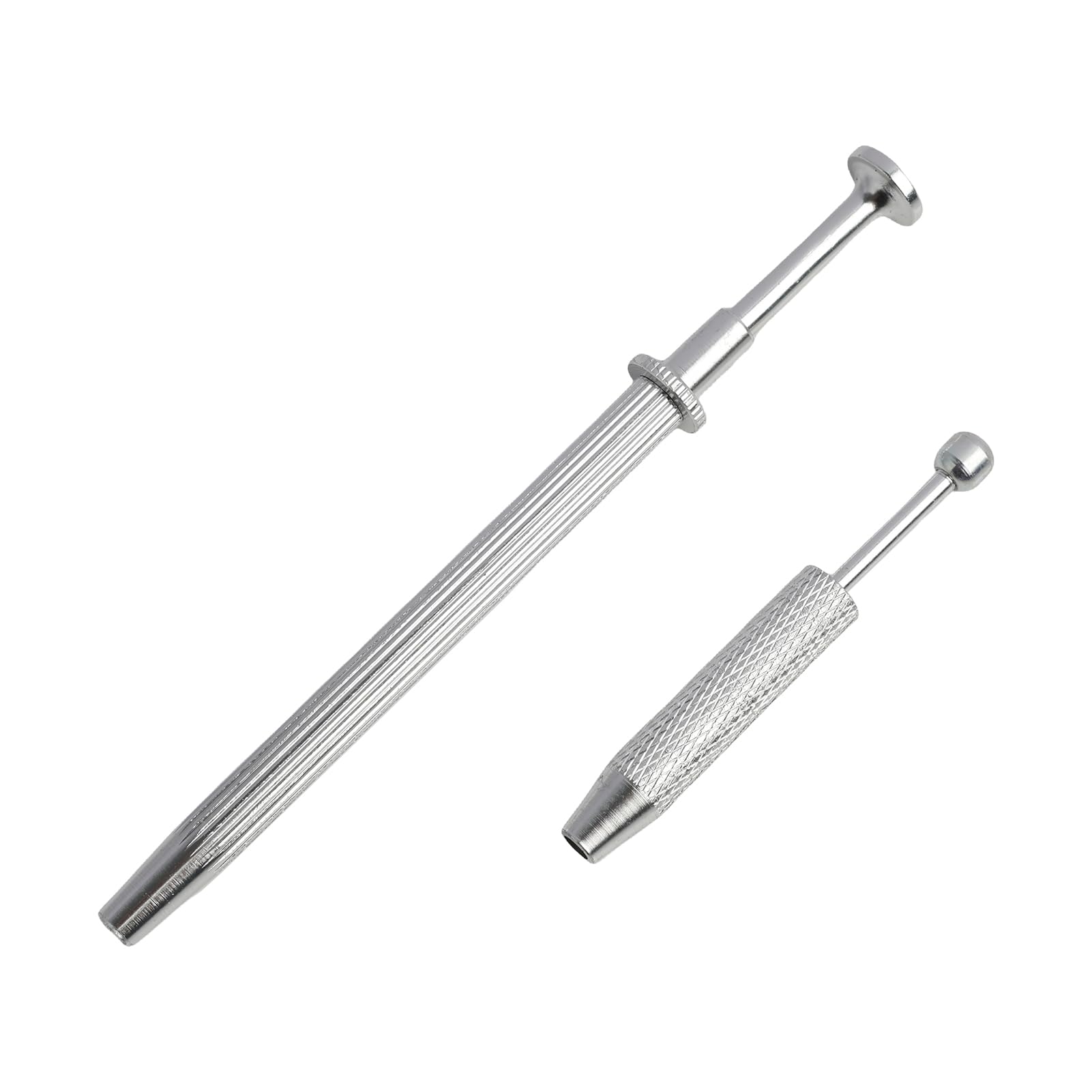 2 piezas de aleación de aluminio Piercing de pinza intercambiable con garras de agarre cuádruples, herramienta de precisión para abrir y apretar cierres de bola