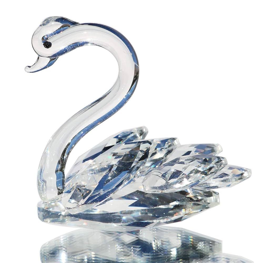 その他 swan crystal Swarovski Medium Swan Open Wings Crystal 7633 NR 050 000