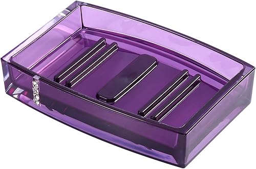 Miniatura 8 de Accesorios de baño Jabonera Acrílico 5Pc Set Acrílico Accesorios de baño Taza de baño Botella Cepillo de dientes Jabonera