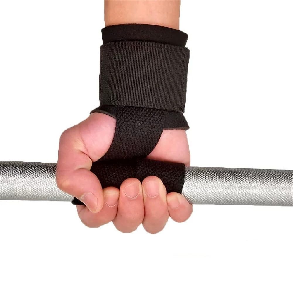 Bande de Protection for Poignets et tractions, idéale for l'haltérophilie et Le Fitness. Sangles de Musculation(Schwarz)