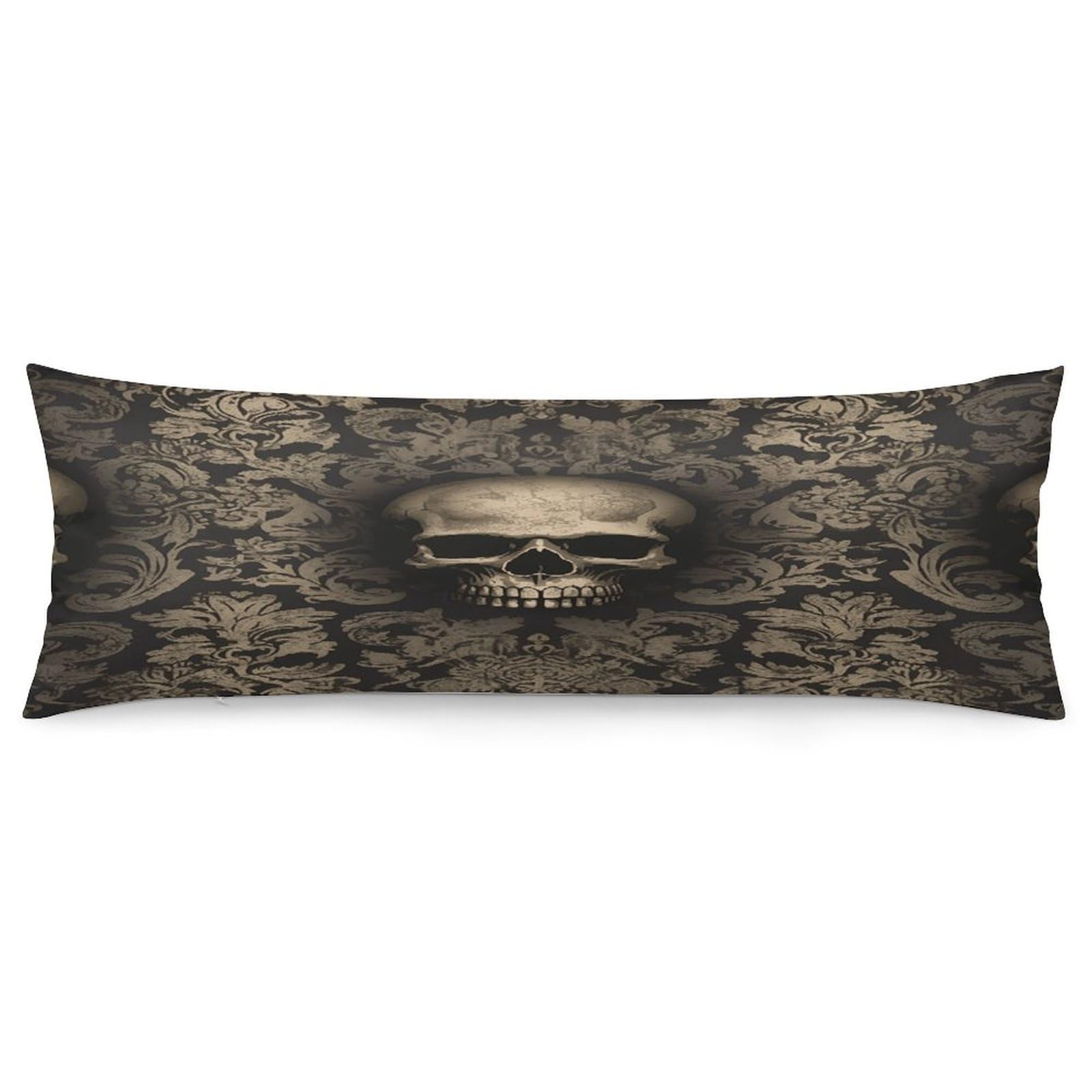 Gothic Wallpaper Skull Throw Pillow Cover Soft Pillow Case Decorative Lumbar Pillow Cover Cozy Throw Pillowcase Polyester Rectangular Cushion Case Decor for Couch Sofa Bed