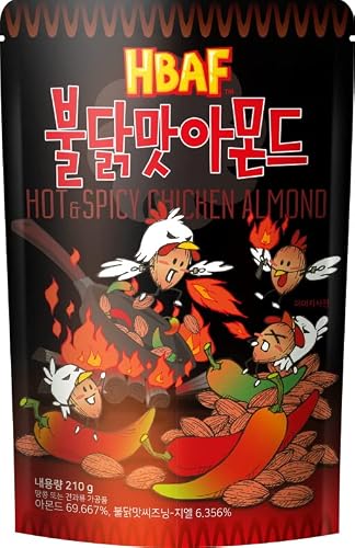 [Official Gilim Hbaf] Korean Seasoned Almonds 3 Flavor Pack Mix (1 Honey Butter, 1 X 190G, 1 Garlic Bread, 1 X 190G, 1 Hot And Spicy Chicken, 1 X 190G) #TOP5