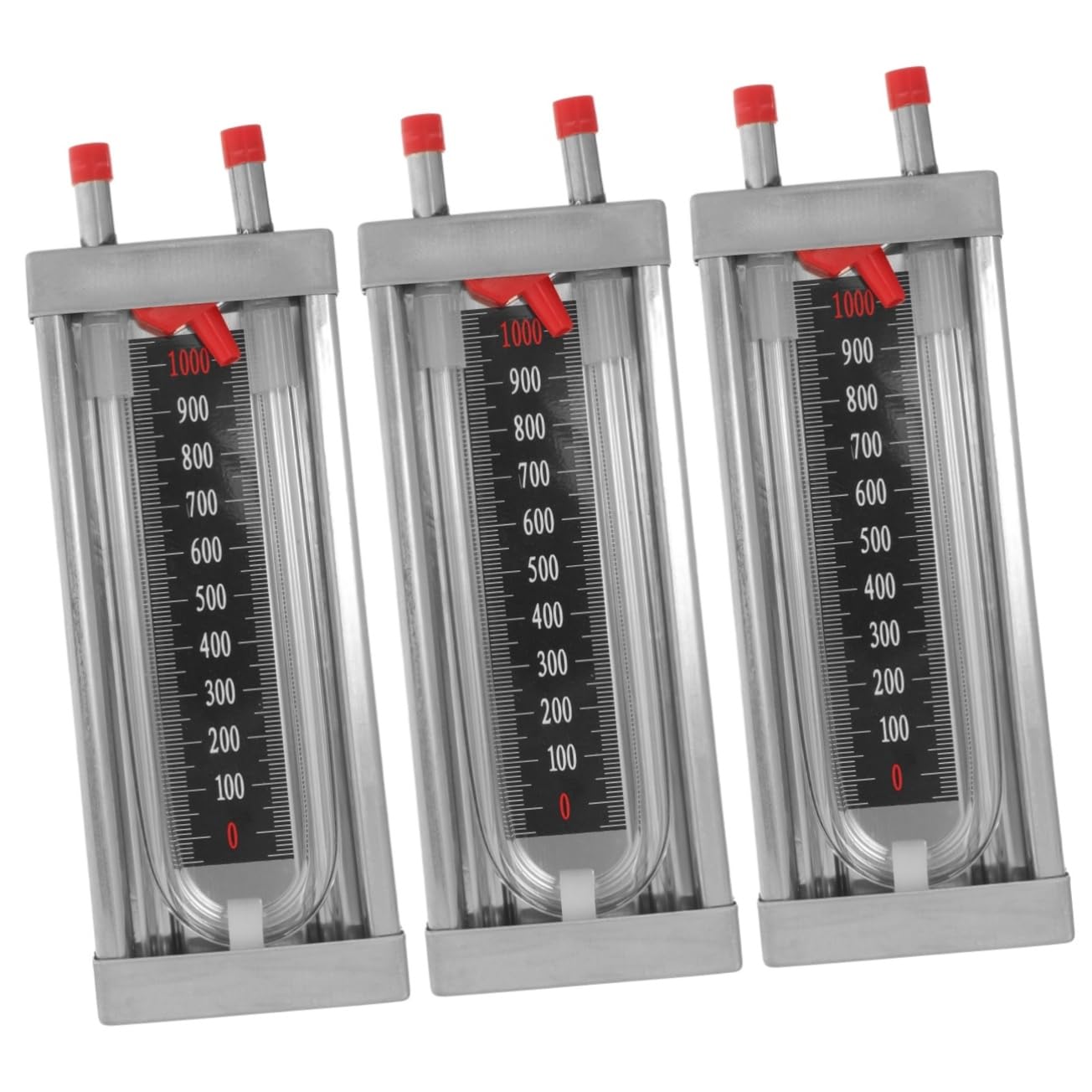 Gatuida 3pezzi Manometro U-shaped Inossidabile Sensore Di Pressione Di Alta Precisione Misuratore Di Pressione Differenziale Per Tubazioni Gas Facile Da Usare Per Professionisti e Amatori