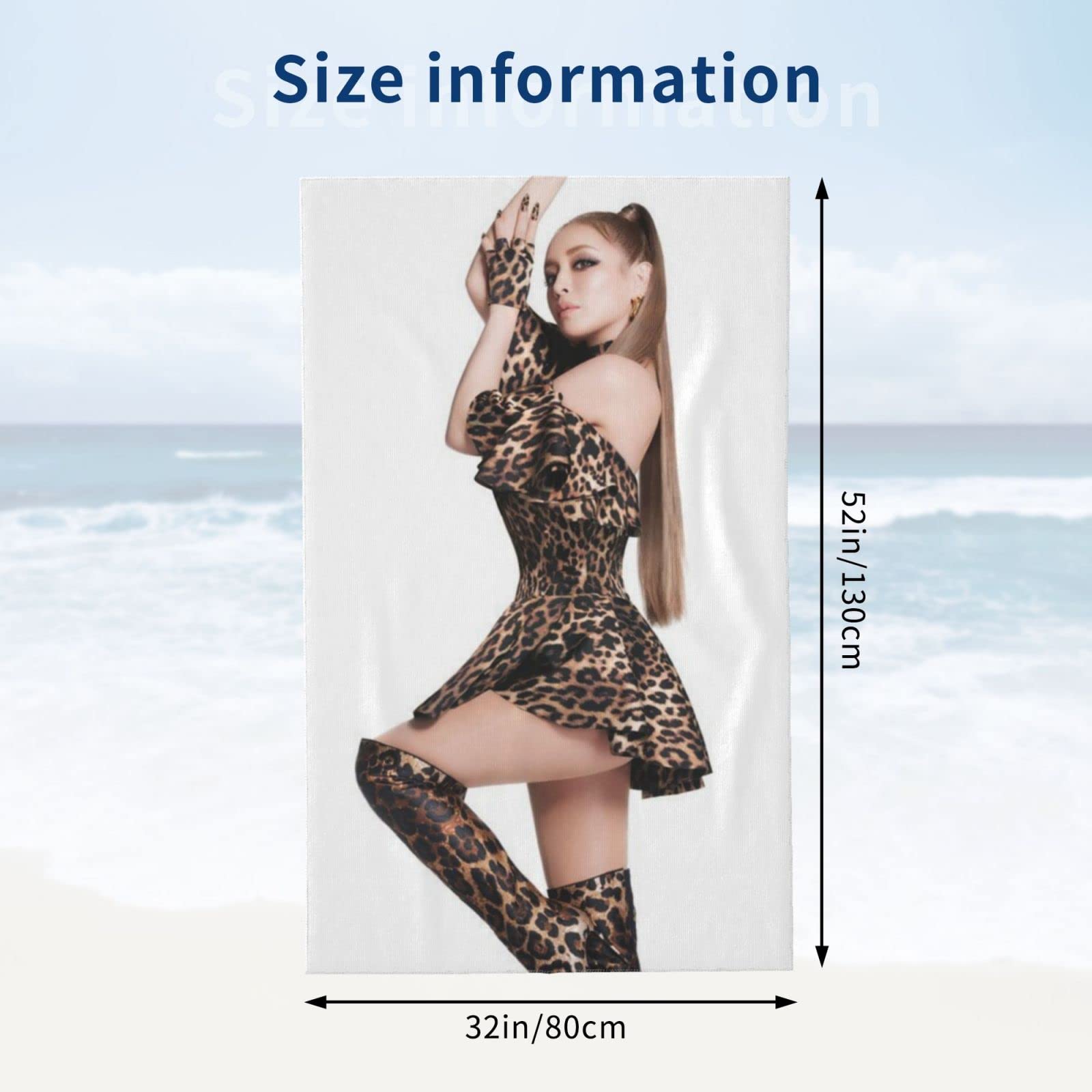 Amazon｜MIPOPS 浜崎あゆみ 人気 バスタオル ビーチタオル 吸水