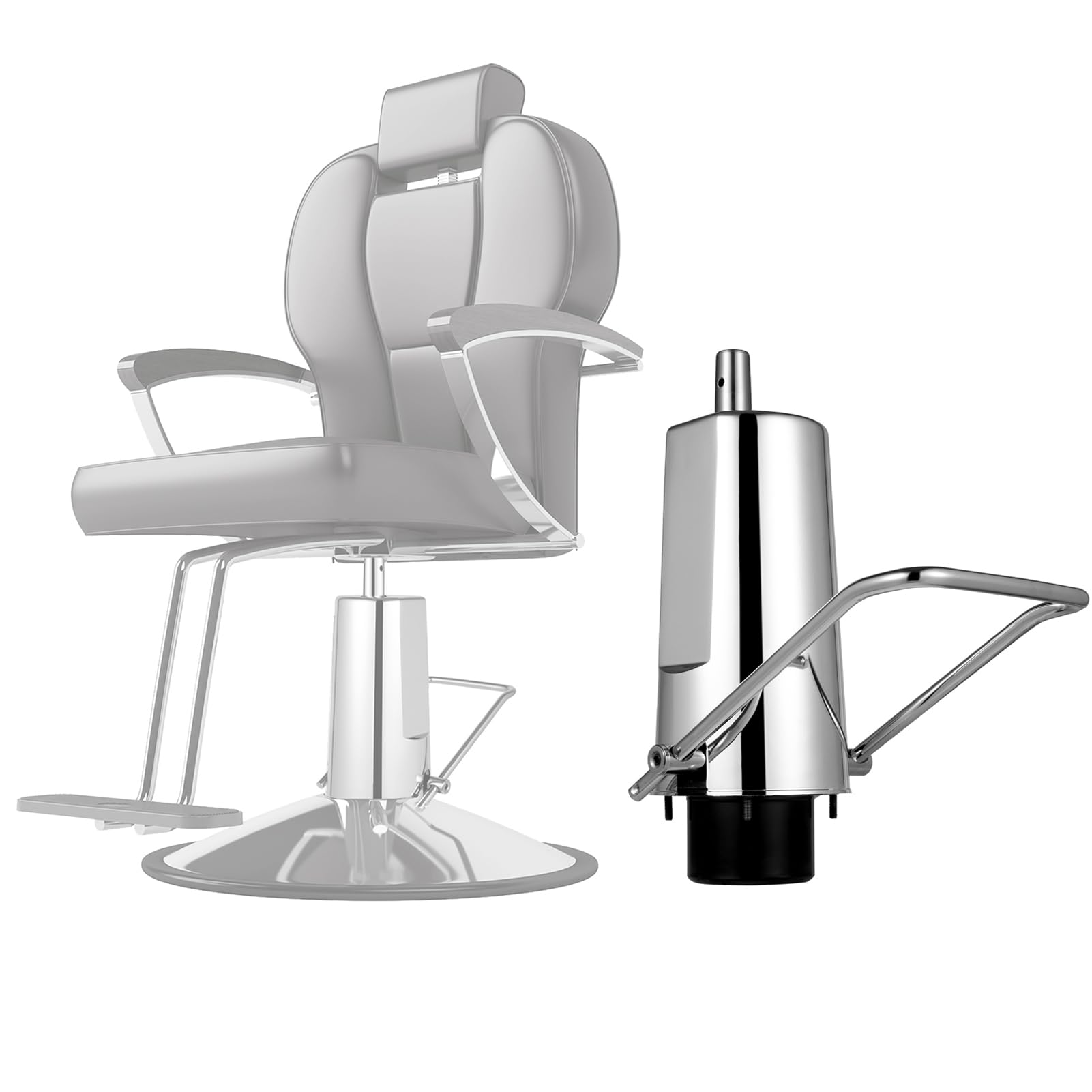 Silla de peluquería bomba de elevación bomba hidráulica, Carga Sillas de Salón Silla Bomba de Elevador de Reemplazo, bomba hidráulica de sillín ajustable de 38-49cm, hasta 200kg