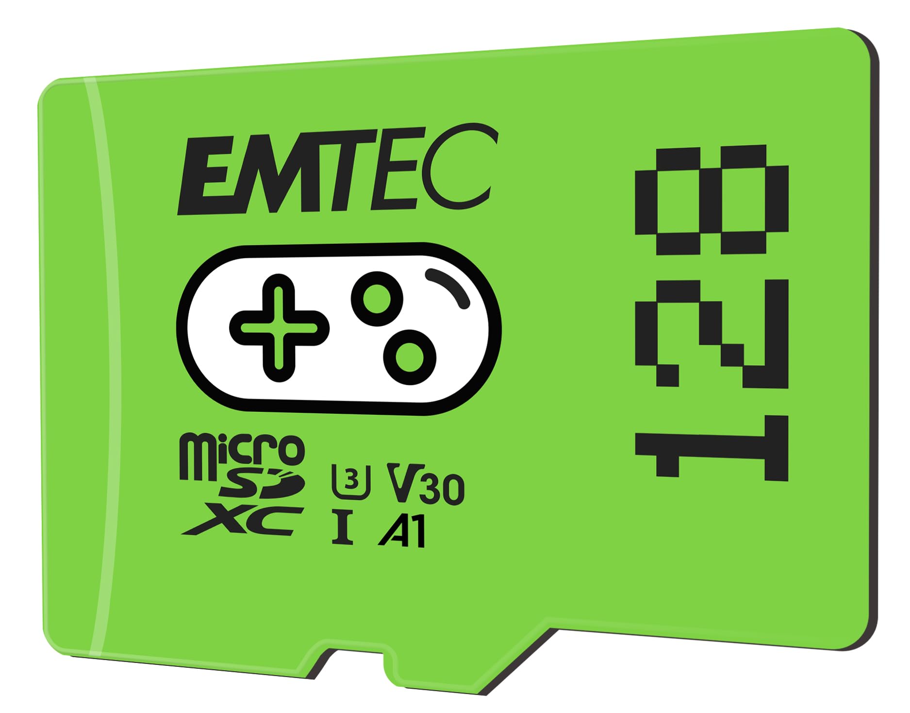 EMTEC 128GB Gaming MicroSD Card UHS-I U2 V30 A1 - Green