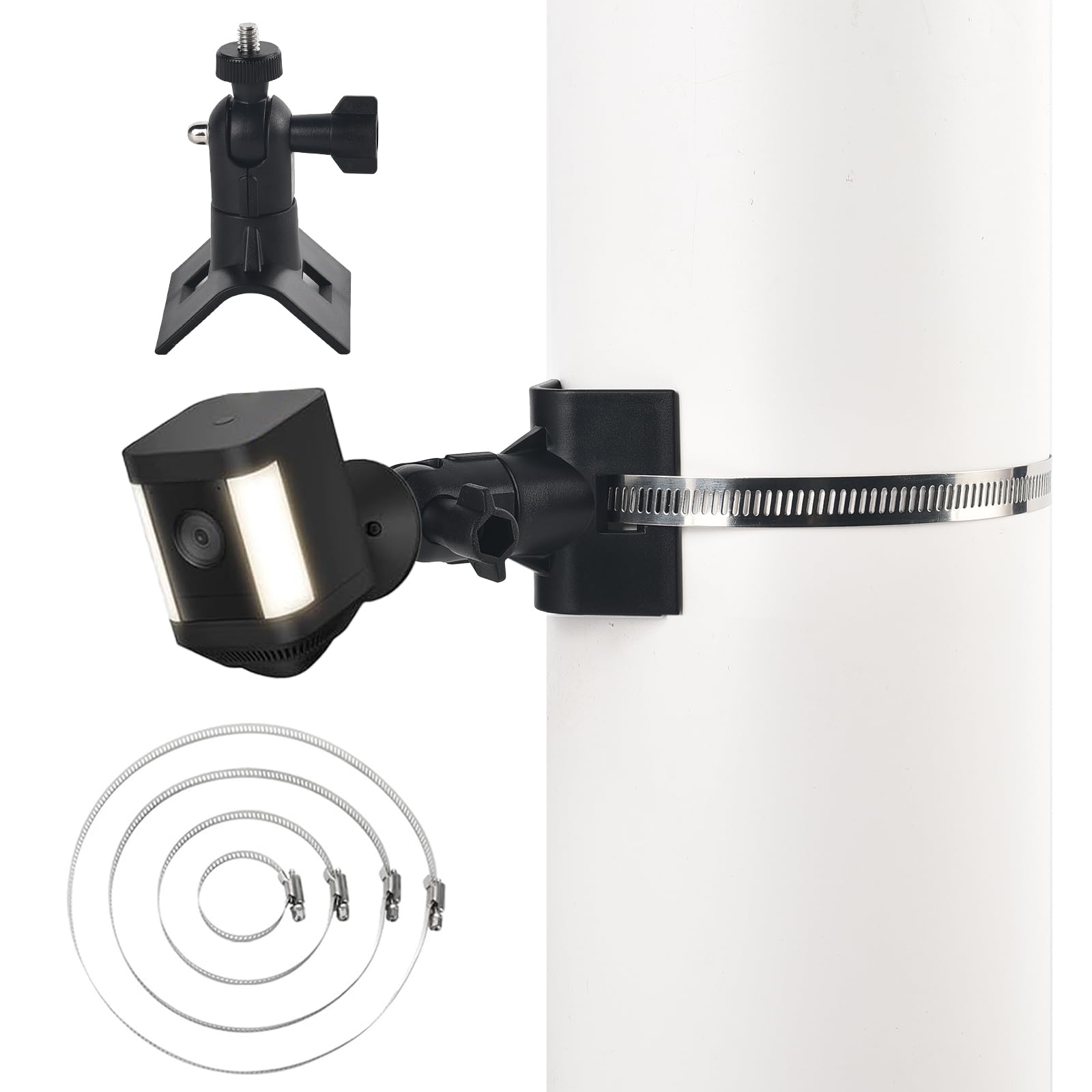 Mast Mount, No-Drill Universal Pole Mounting Bracket for Outdoor Stick Up Cam/Pro, Indoor Camera, Spotlight Cam