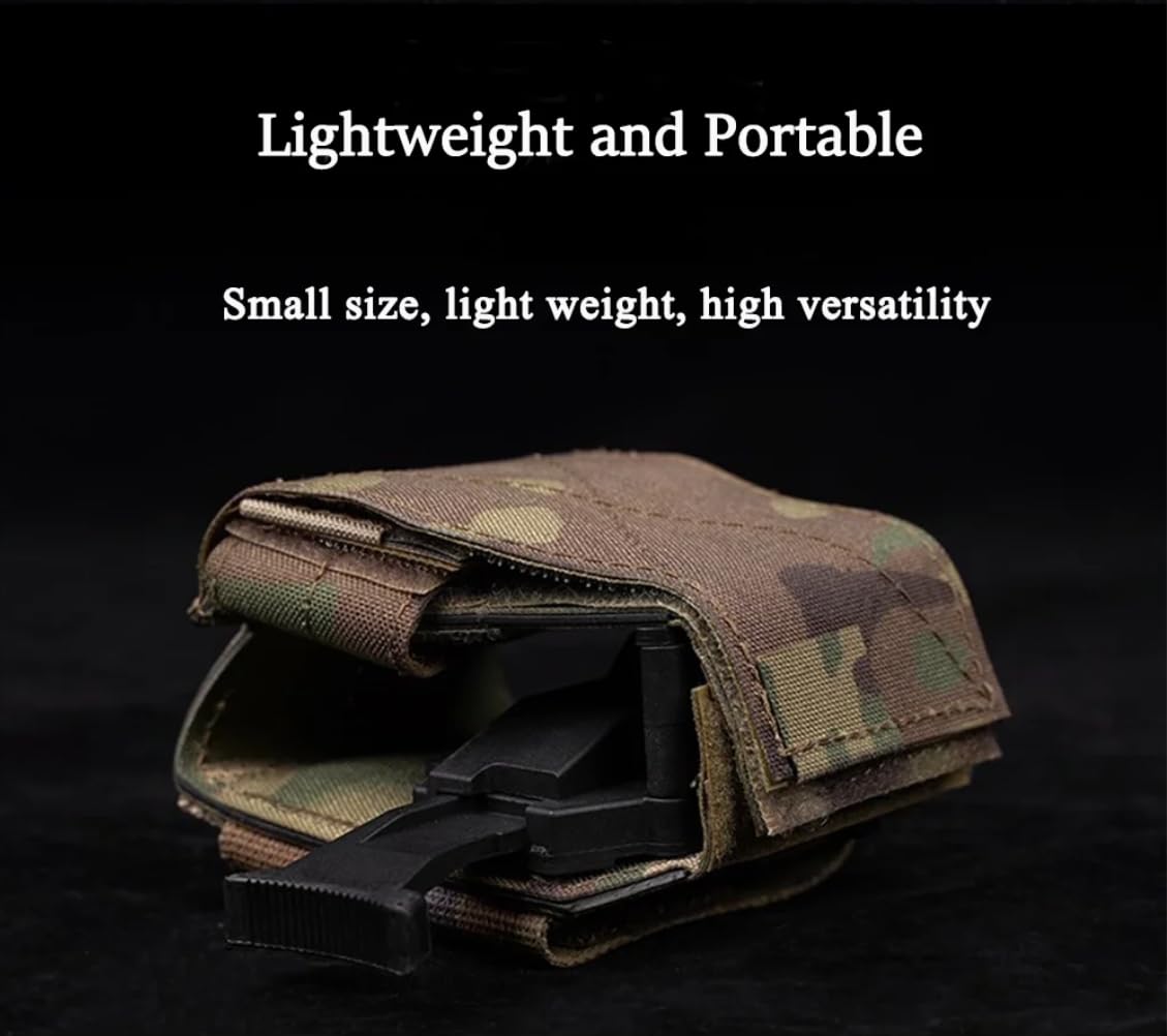 Peminkoo Fondina Universale per Pistola Tattica Pistola Adattabile con Chiusura a Scatto Militare G17 G19 1911 SIGP220 Molle Cintura Airsoft