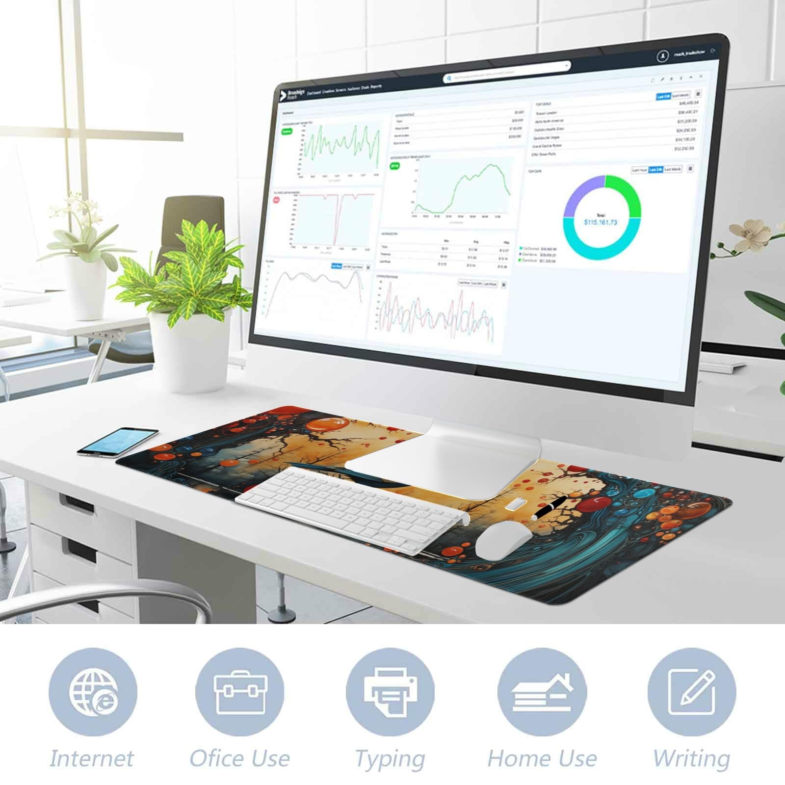 Treer Large Colorful Bubble Mouse Pad With Stitched Edges, Mouse - View #9