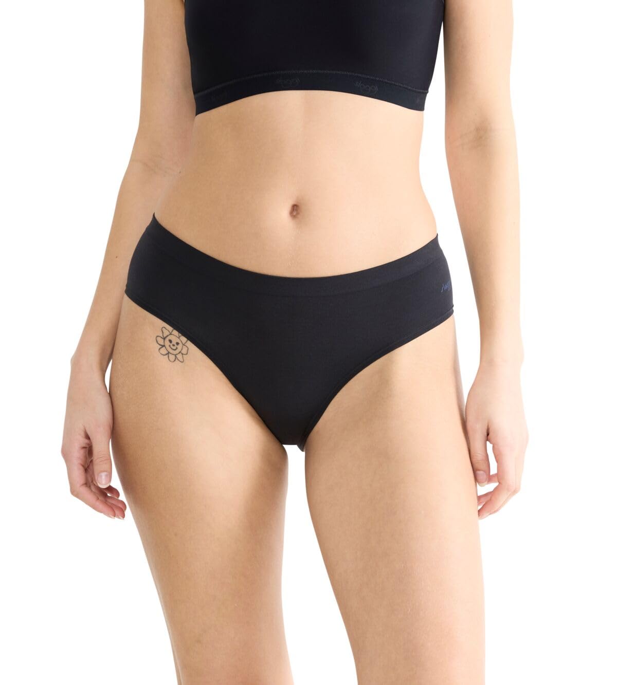 Sloggi Women's Black Go Sense Hipster 2P Briefs, S (Pack Of 2), S