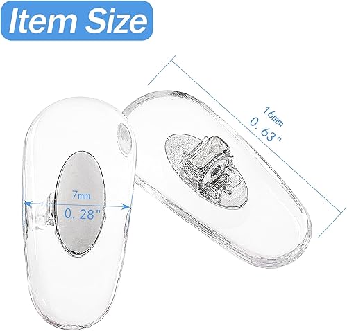 Miniatura 3 de 6 pares de almohadillas de nariz de repuesto para lentes de sol Ray-Ban estilo push-in, protectores de nariz para marcos de lentes RB (0.631