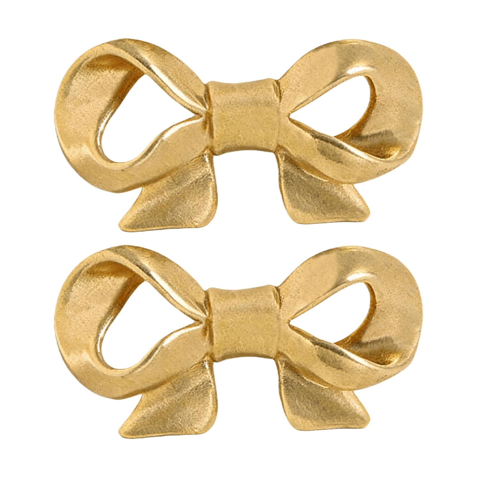 Elnwnnkc Gold Unique Wardrobe Knob Brass Cabinet Drawer Handle Cupboard Pulls Bowknot Shape Furniture Decoration Bowknot Shape Drawer Handles Dressers Replacement