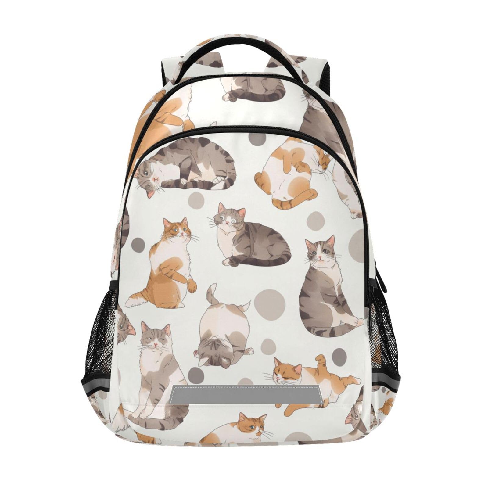 Sac à dos ecole chats mignons doodle étudiant cartable ados - 8