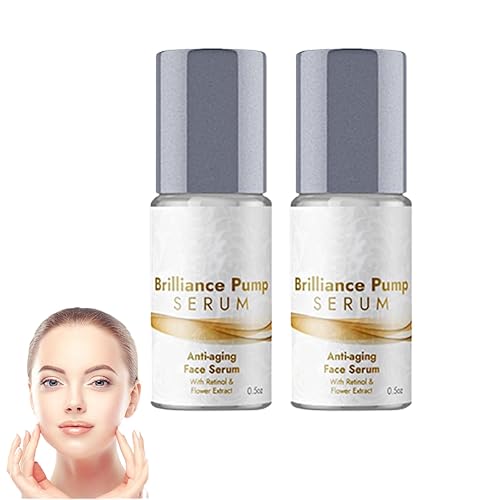 Miniatura 1 de Brilliance Pump Serum, suero antienvejecimiento, crema hidratante para ojos que desafía la edad, crema facial de retinol y colágeno ayuda a reducir
