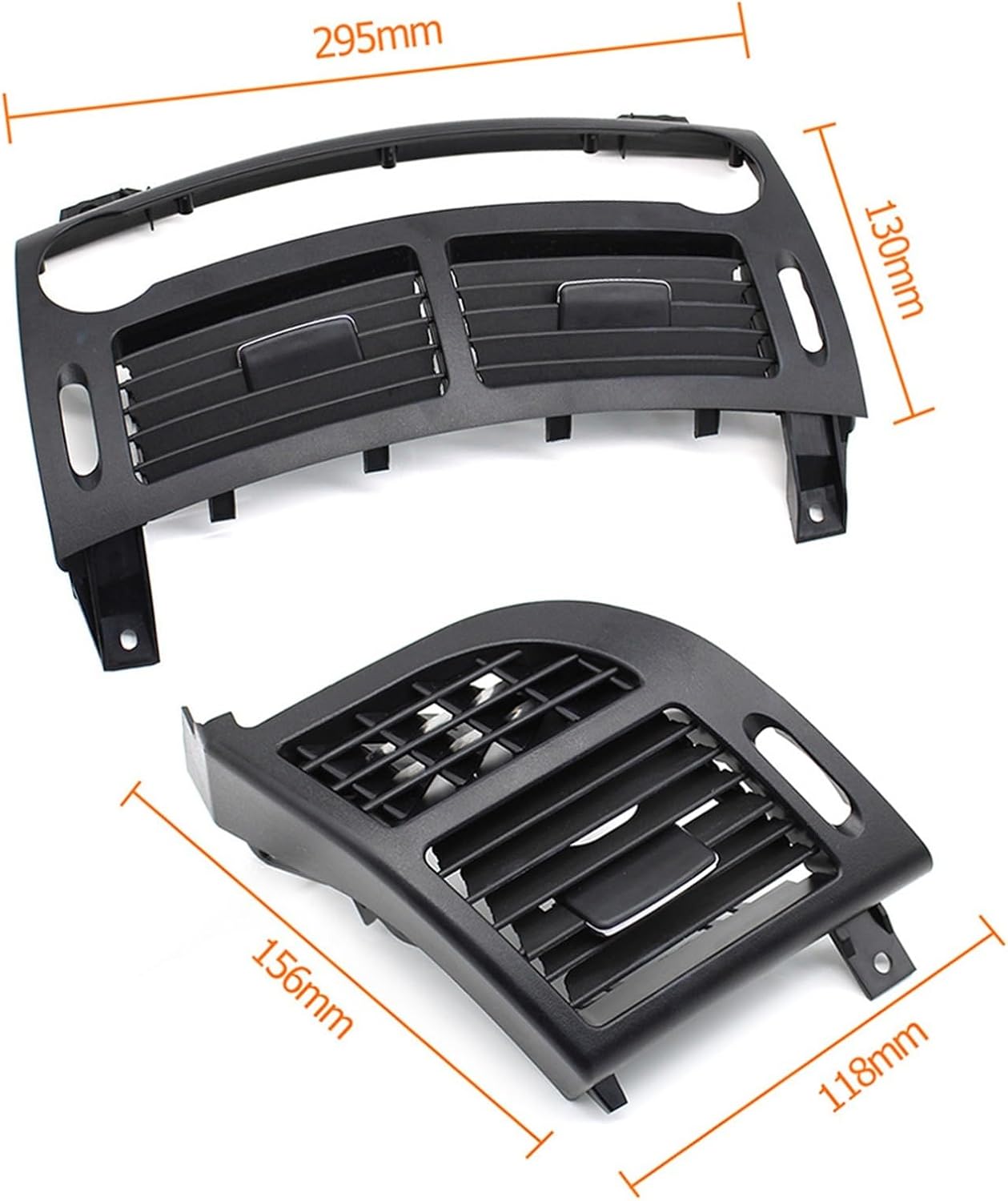 Front Dashboard Air Conditioner Ac Vent Grille Cover Panel Compatible With Mercedes Benz E Class W211 2003-2008 E200 E230 E260 E280 E300(Stoneyellow-Left)