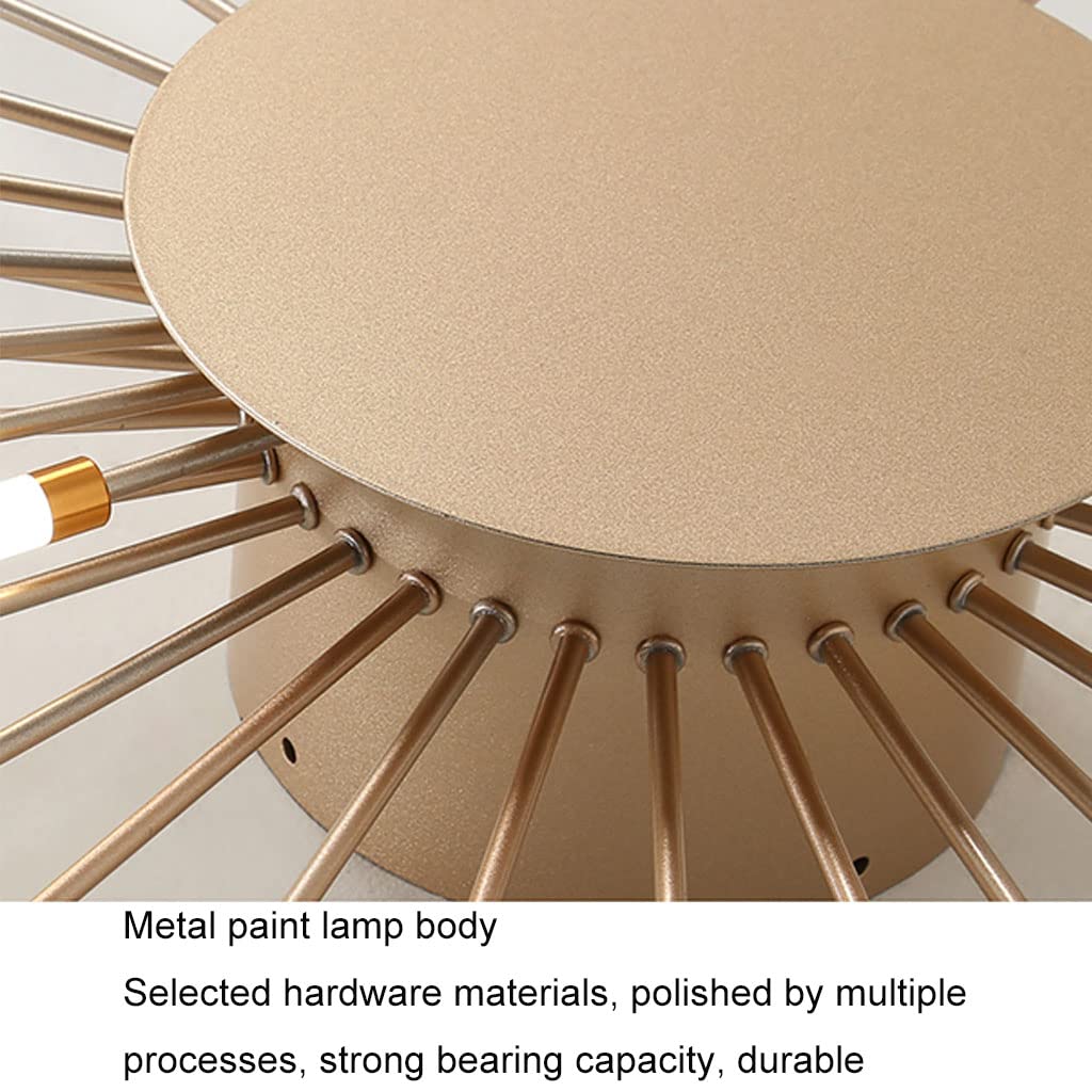 Plafoniera Moderna Lampada Da Soffitto A LED Fuochi D'artificio Design Lampadario Creatività Camera Da Letto Soggiorno Lampada Da Parete Reception Ufficio Illuminazione Per Interni (Gold,42 heads)