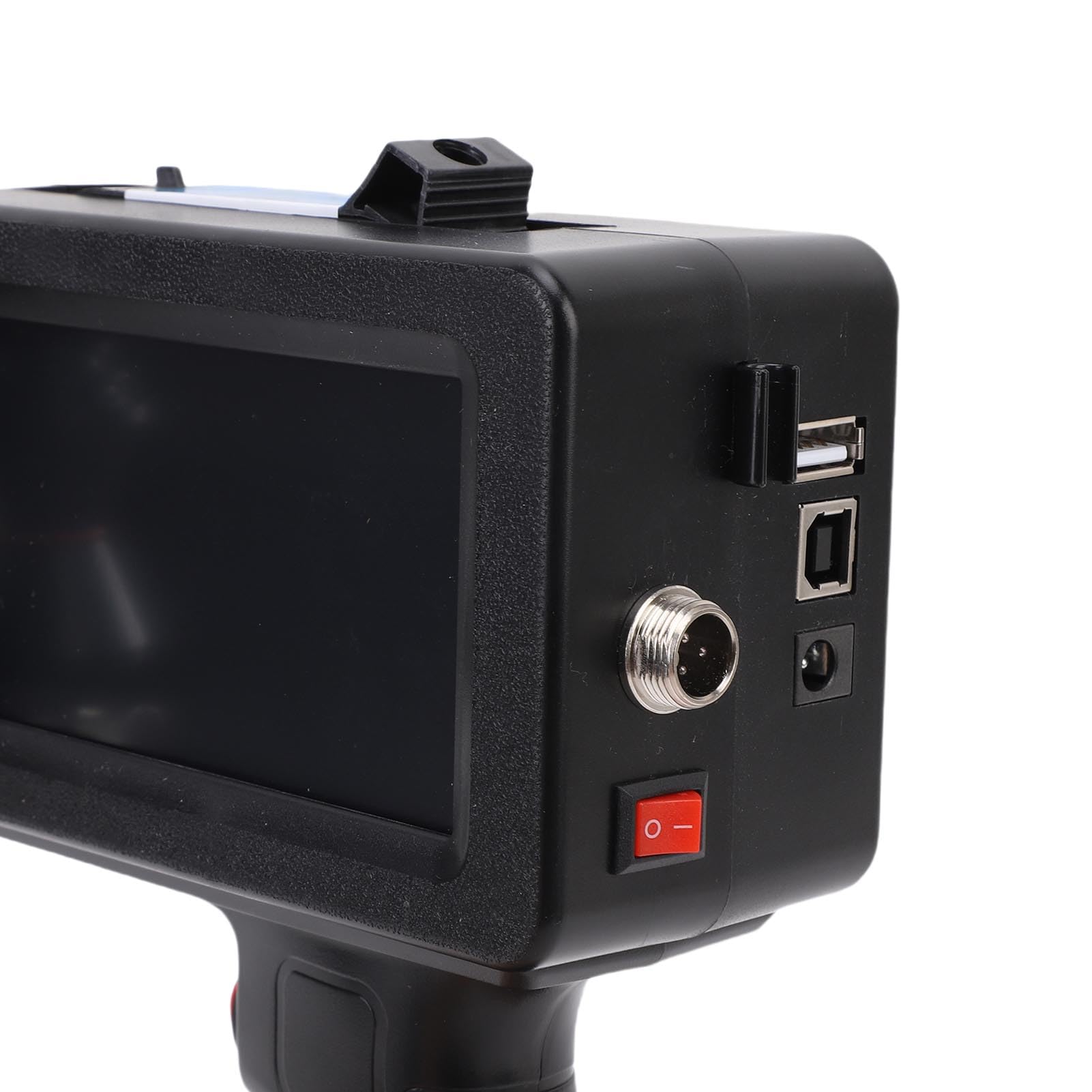 Domary Stampante a Getto D'inchiostro Portatile da 12,7 Mm, Codificatrice | Processore Quad , Touch Screen LED da 4,3 Pollici, Altezza di Stampa Regolabile da 2 a 12,7 Mm, Stampa su Cavi in ​​legno,