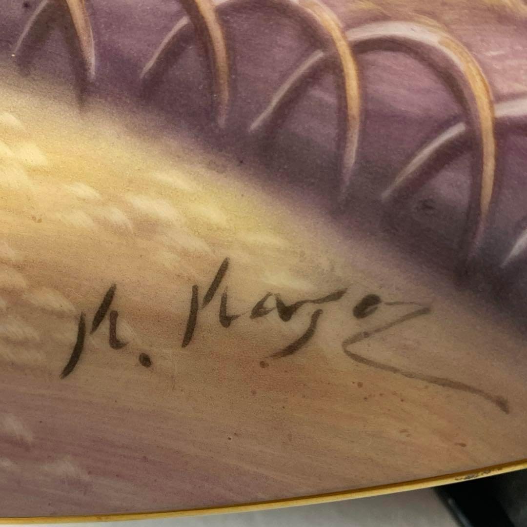 ノリタケ 飾り絵大皿 ヴンテージ 絵柄 当時のノリタケの森? 昭和時代 絵 ノリタケ 飾り絵大皿 ヴンテージ 絵柄 当時のノリタケの森? 昭和時代 絵