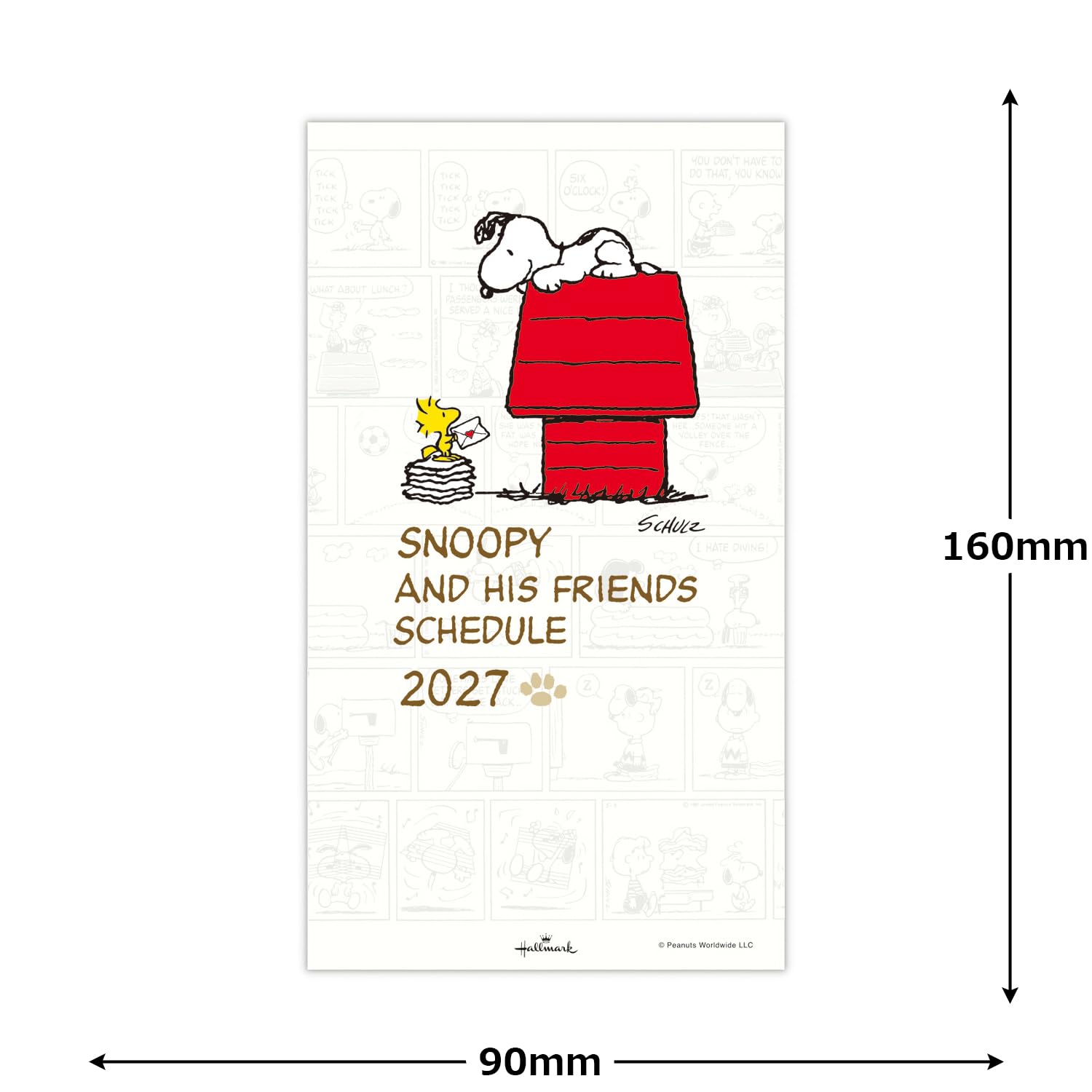 Amazon.co.jp: ホールマーク スヌーピー 手帳 2027年 スリム