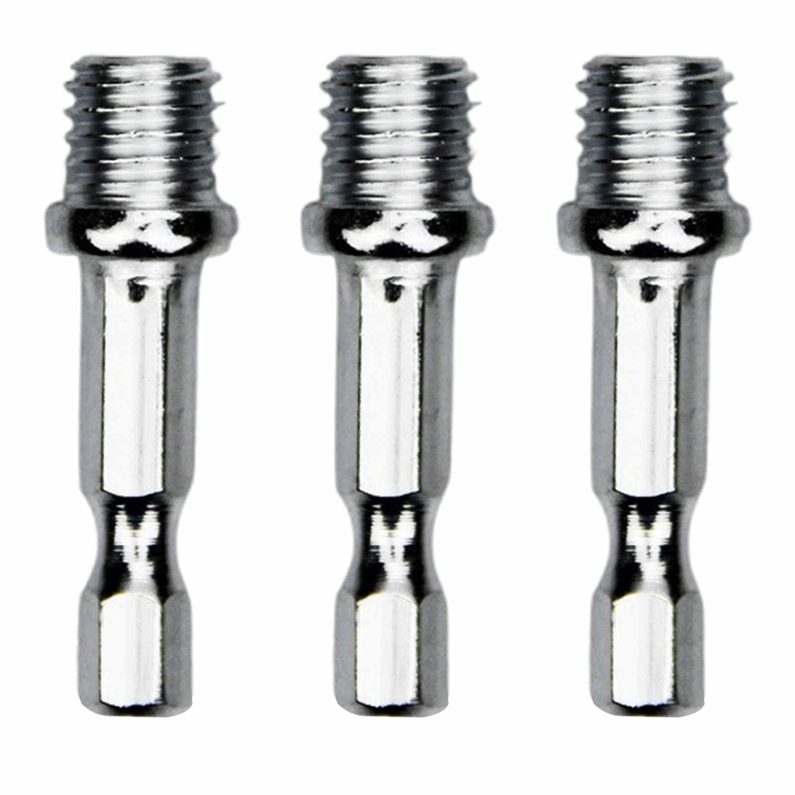 3PCS Hexagonal Drill Adapter M14 Adapter 1/4 inch hexagon for drill cordless screwdriver drill chuck backing plate splitting tools electric wrench 45.5x16.9mm