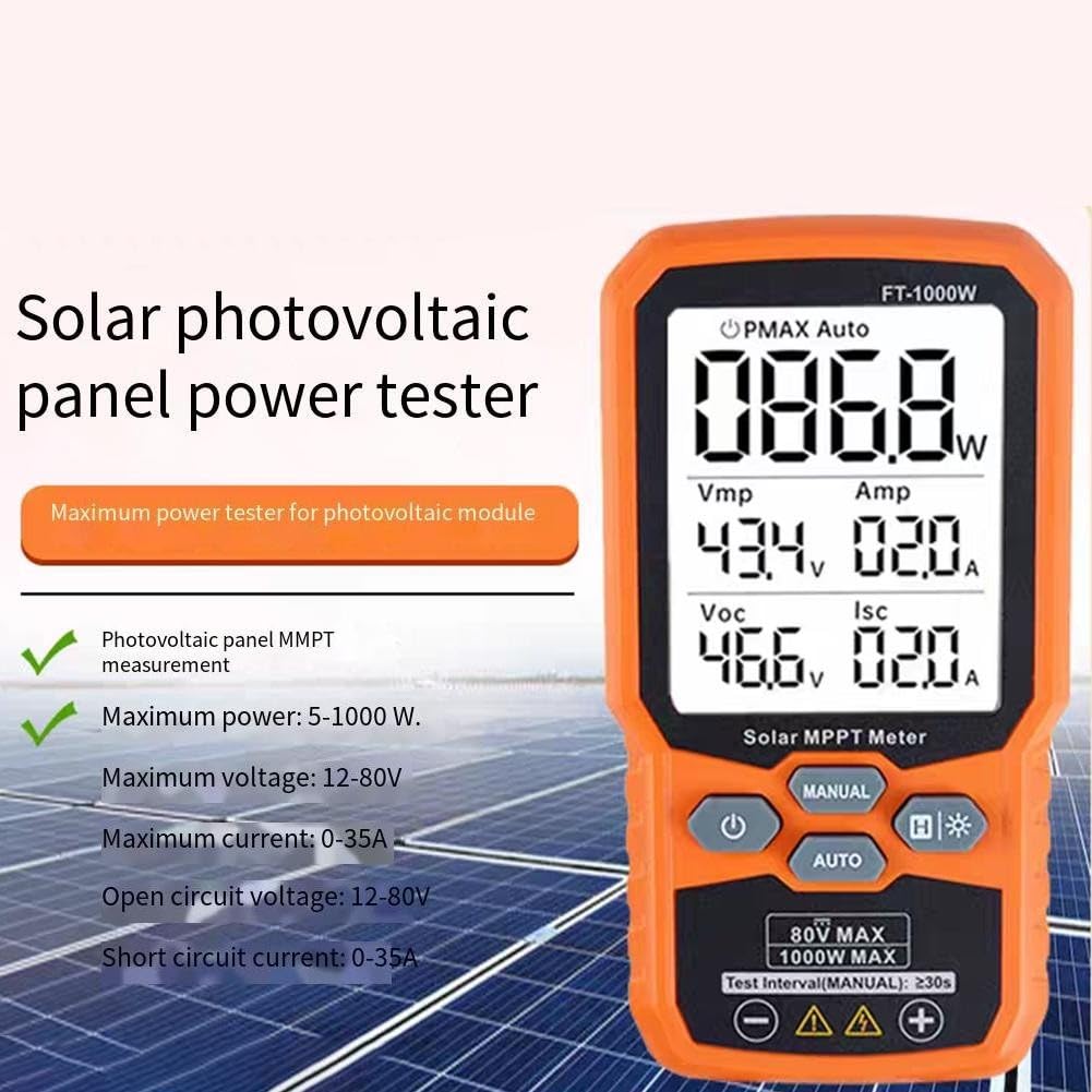 Tester del pannello solare di FT-1000W MPPT per i tecnici e gli installatori del sistema fotovoltaico che eseguono le prove di prestazione fotovoltaiche