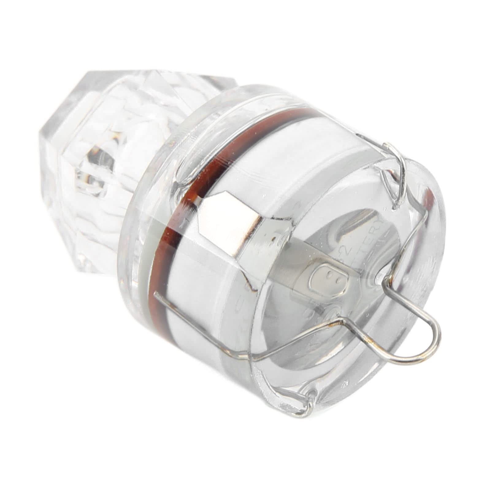 RiToEasysports Angelköderlicht, 5 Stück LED Beleuchteter Köder Flasher Diamantform LED Korrosionsbeständigkeit Auto Open Flashing Bass (Weiß