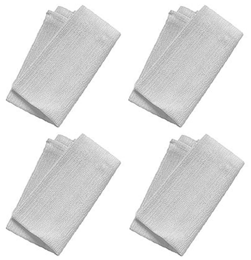 Aquasentials Exfoliating Bath Cloth (4 Pack) (Grey Only)