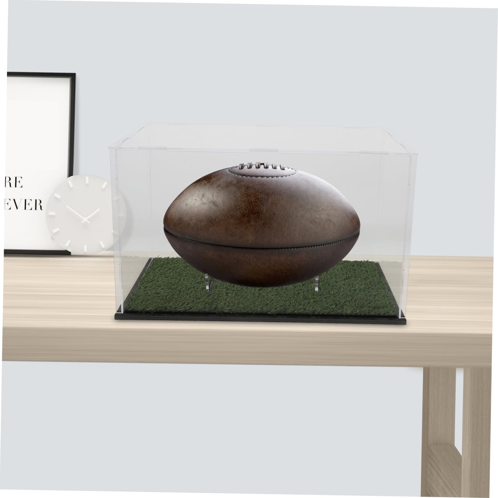 VALICLUD Caja De Rugby Soporte Multiusos Vitrina Acrílica para Balones De Fútbol