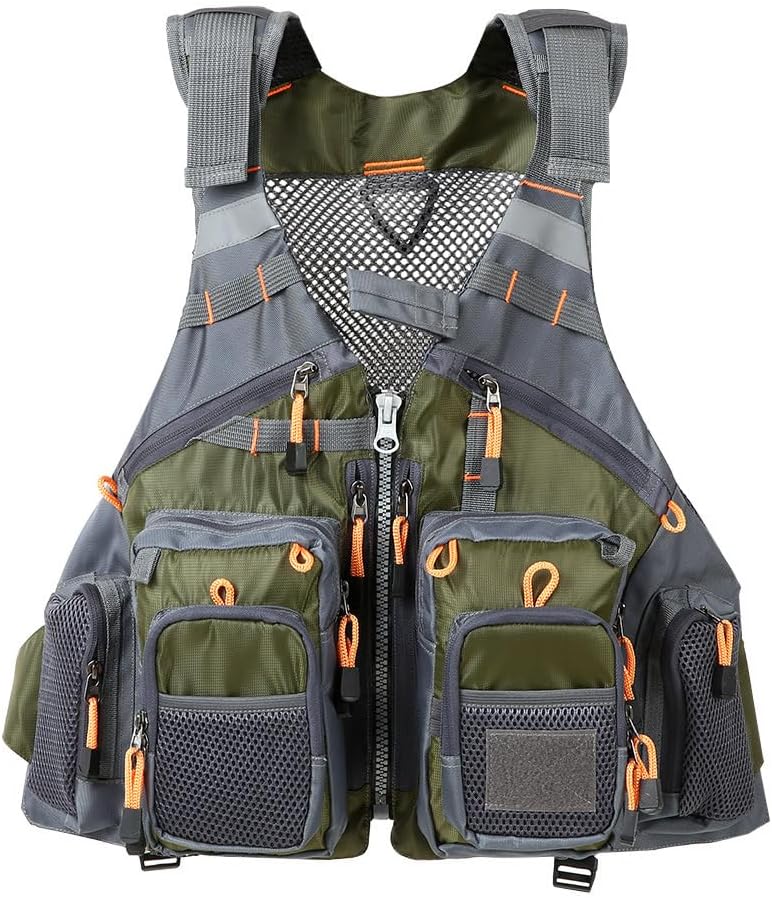Multifunctional Kayak Life Jackets for Adults - Fishing, Multi Pocket Portable Detachable Clothing with Floating Material Breathable Life-Saving Rock Fishing