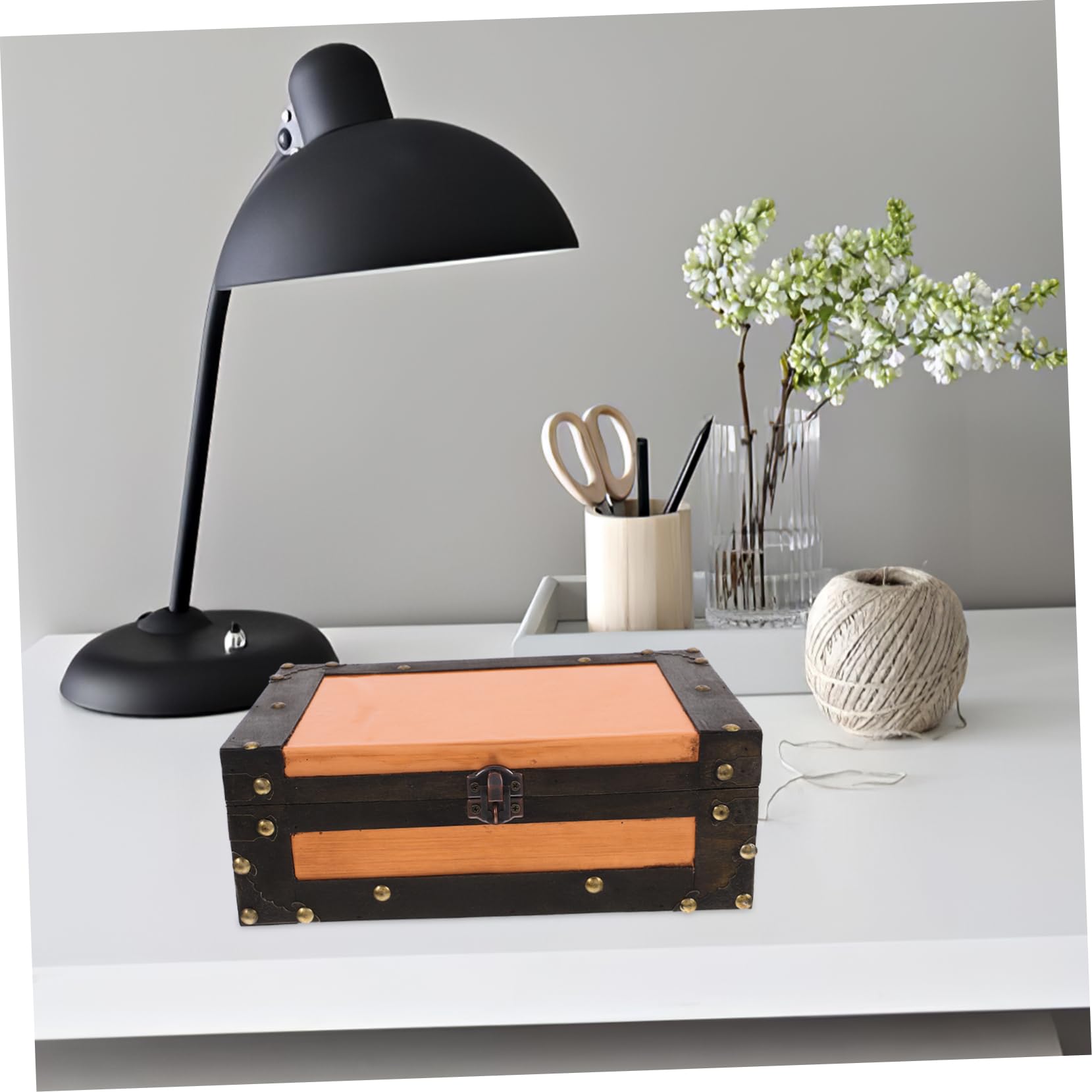 Dekorative Erinnerungsbox im Retro Stil für Karten