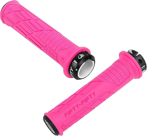 Miniatura 5 de FIFTY-FIFTY Empuñaduras de manillar de bicicleta de montaña, empuñaduras MTB de bloqueo único, cómodas y con bloqueo, mango de bicicleta
