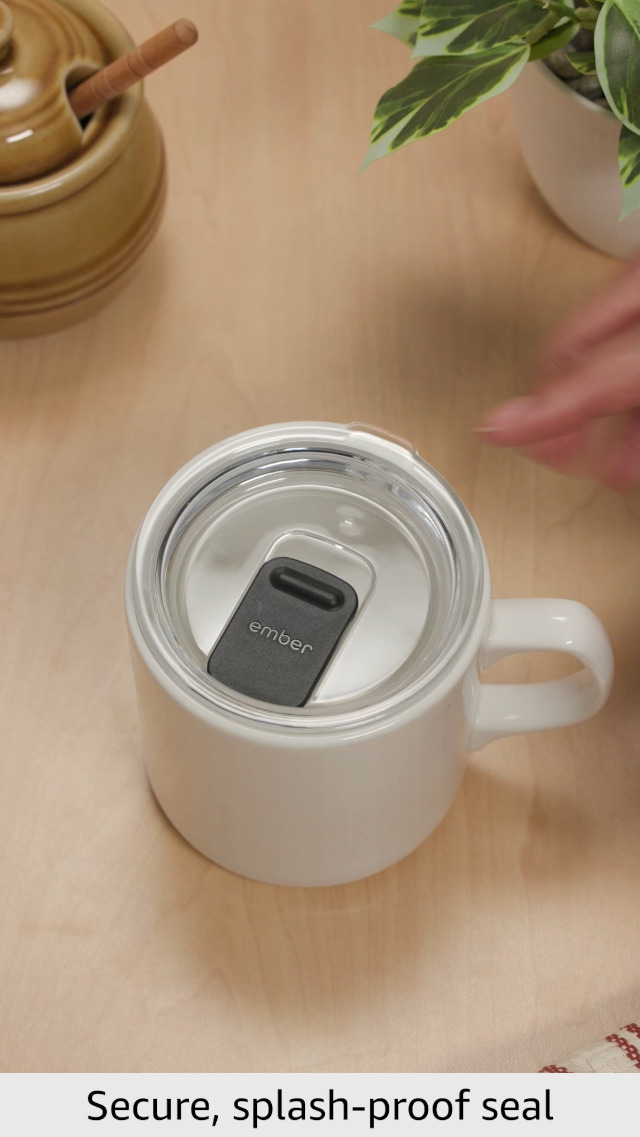 Amazon.com: Ember Sliding Lid, Splash-Proof Mug Lid Compatible with First  and Second Generation Ember Mugs, 10 oz, White : Industrial & Scientific