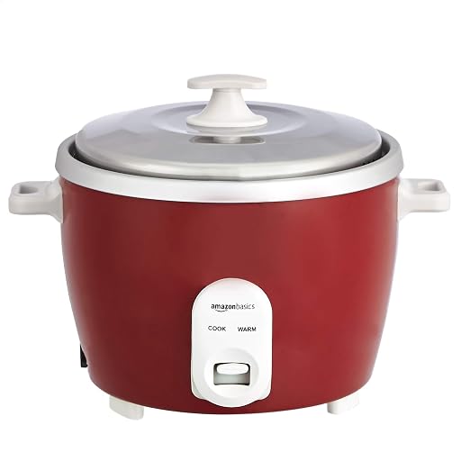 MockWares Basics Electric Rice Cooker, Multicolor