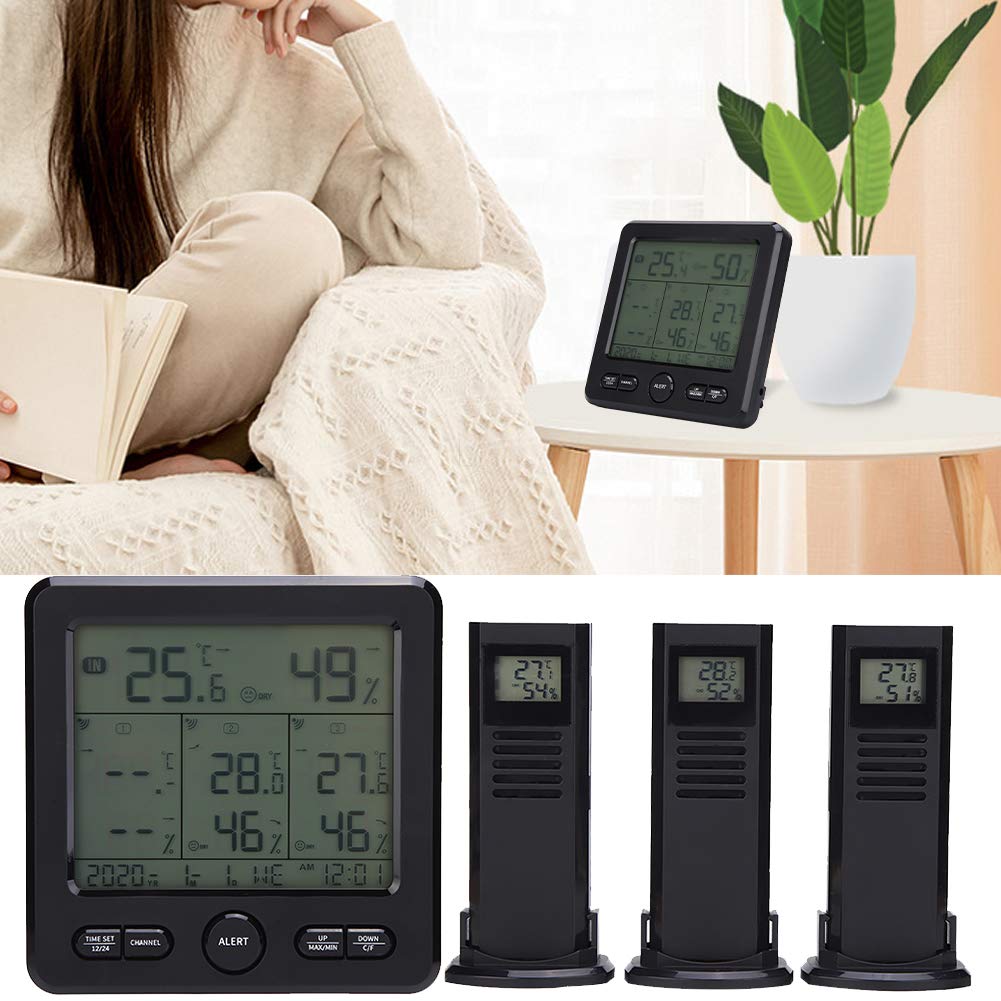 TS-6210 - Termómetro de temperatura para exteriores, kit de temperatura inalámbrico, termómetro digital inalámbrico para estación meteorológica, con
