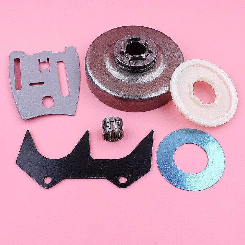 Accesorios Tambor de embrague 3/8 7 dientes llanta de piñón compatible con Husqvarna 272 268 266 66 61 barra placa parachoques Spike lavadora motosierra reemplazar parte (Color : China)