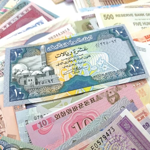 IMPACTO COLECCIONABLES 100 Mixed Banknotes of The World - Collectible Notes for Collectors- Ancient and Old Banknotes Collection